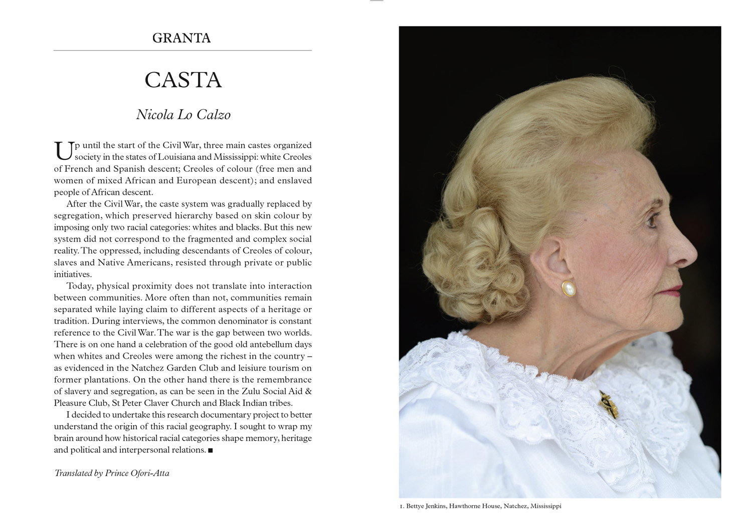 Casta published in Granta Magazine