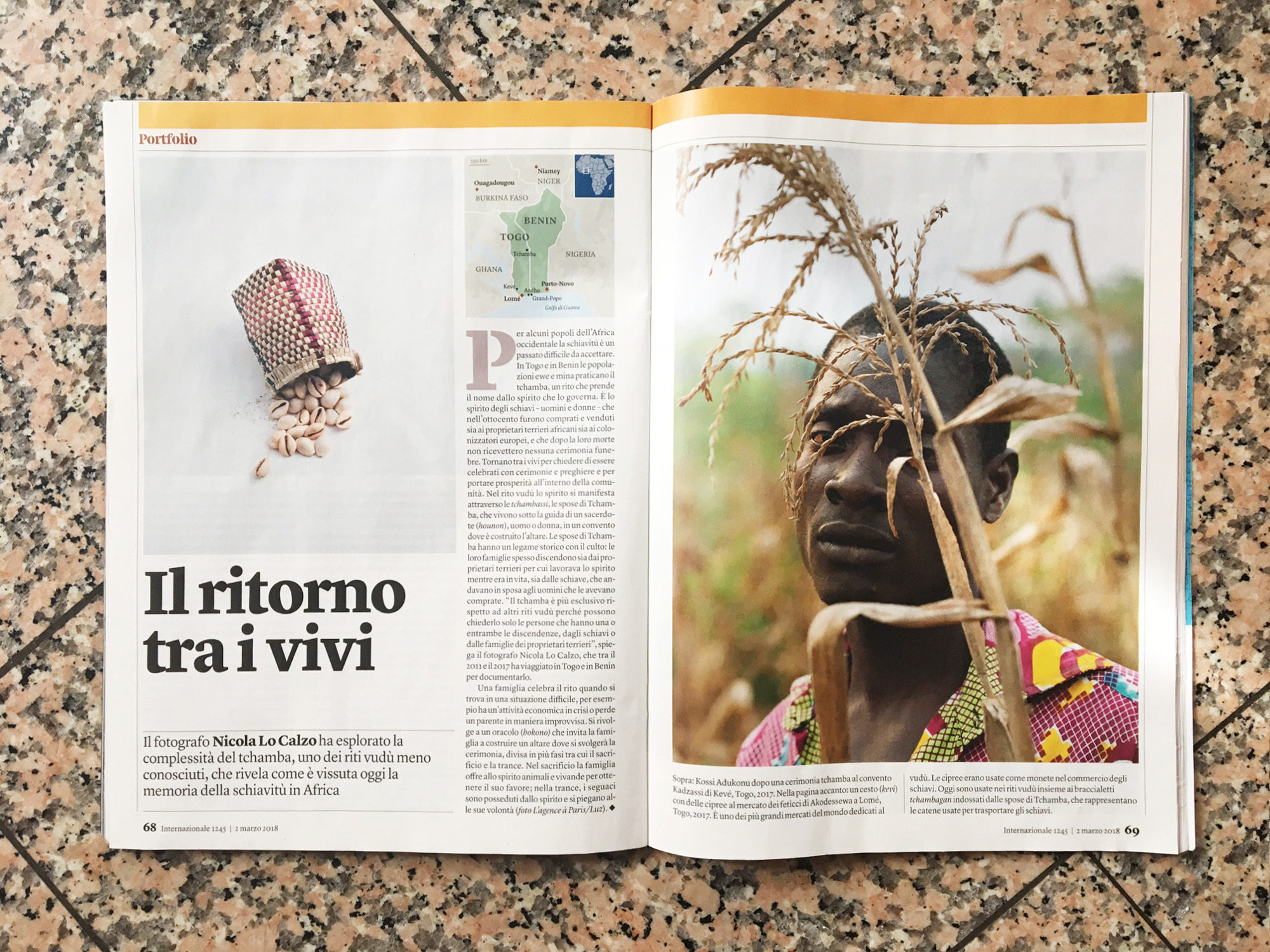 The series Tchamba published in Internazionale